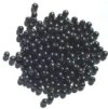 100 4mm Round Gunmetal Glass Beads